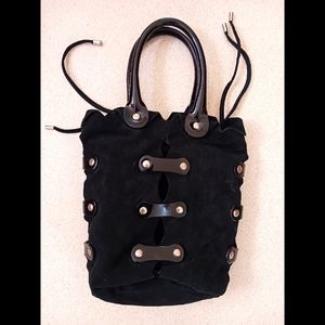 Authentic Dolce & Gabbana Suede Bondage Handbag